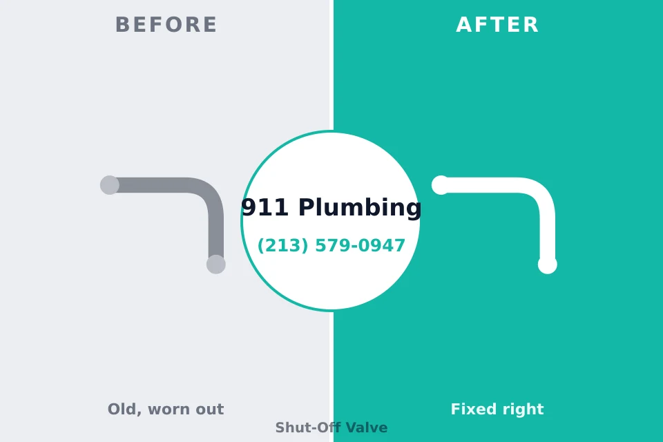 Before and after: plumbing company Bernardsville, NJ